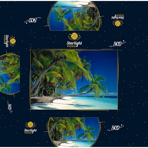 Vacation paradise, Maldives 500 Jigsaw Puzzle box 3D Modell