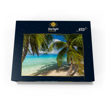 Palm Beach at Matira Point, Bora Bora Island, French Polynesia, South Seas 1000 Jigsaw Puzzle box view1
