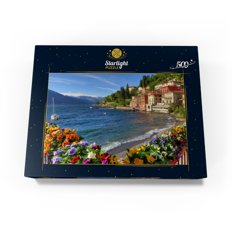 Varenna on Lake Como, Province of Lecco, Lombardy, Italy 500 Jigsaw Puzzle box view1