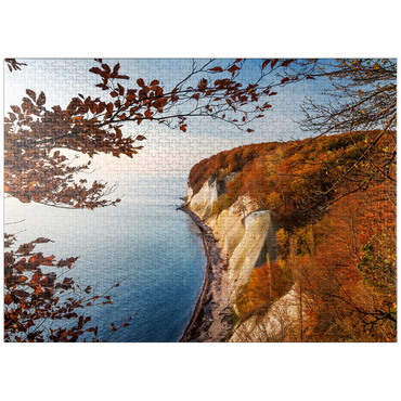 puzzleplate Beech forest on the chalk coast in Jasmund National Park, Rügen Island - Germany 1000 Jigsaw Puzzle