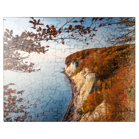 puzzleplate Beech forest on the chalk coast in Jasmund National Park, Rügen Island - Germany 100 Jigsaw Puzzle