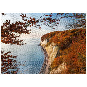 puzzleplate Beech forest on the chalk coast in Jasmund National Park, Rügen Island - Germany 500 Jigsaw Puzzle