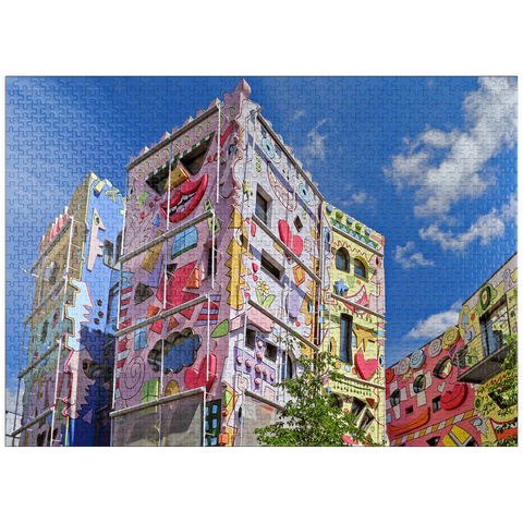 puzzleplate Happy Rizzi House am Magniviertel, Braunschweig, Lower Saxony, Germany 1000 Jigsaw Puzzle
