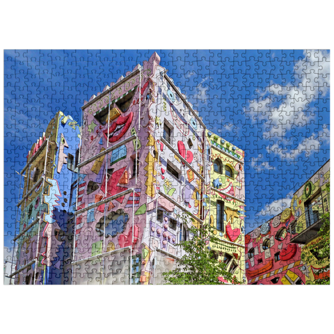 puzzleplate Happy Rizzi House am Magniviertel, Braunschweig, Lower Saxony, Germany 500 Jigsaw Puzzle