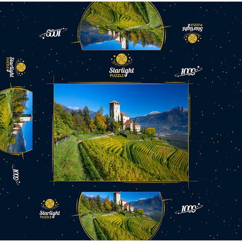 Lebenberg Castle, Cerms near Lana, Province of Bolzano, Trentino-Alto Adige, Italy 1000 Jigsaw Puzzle box 3D Modell