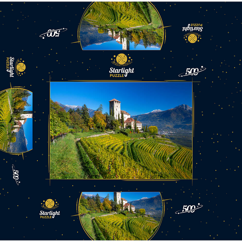 Lebenberg Castle, Cerms near Lana, Province of Bolzano, Trentino-Alto Adige, Italy 500 Jigsaw Puzzle box 3D Modell
