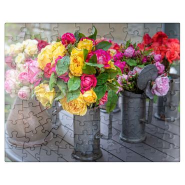 puzzleplate Roses at the rose market 100 Jigsaw Puzzle