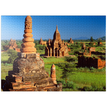 puzzleplate Pagodas in the southeast of the Bagan Plain, Mandalay, Myanmar (Burma) 1000 Jigsaw Puzzle