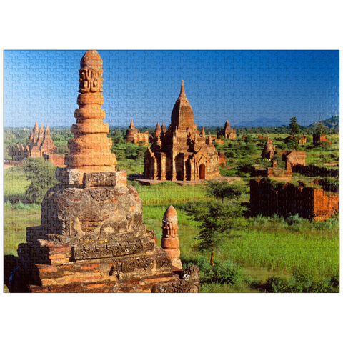 puzzleplate Pagodas in the southeast of the Bagan Plain, Mandalay, Myanmar (Burma) 1000 Jigsaw Puzzle