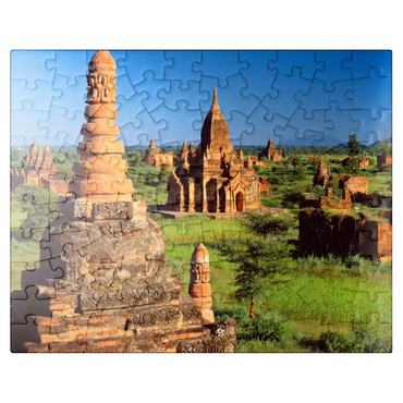 puzzleplate Pagodas in the southeast of the Bagan Plain, Mandalay, Myanmar (Burma) 100 Jigsaw Puzzle