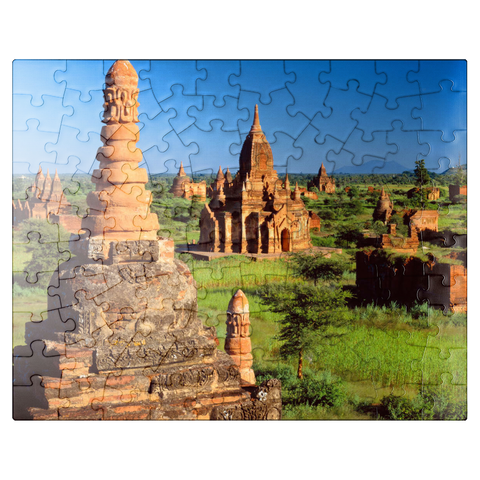 puzzleplate Pagodas in the southeast of the Bagan Plain, Mandalay, Myanmar (Burma) 100 Jigsaw Puzzle