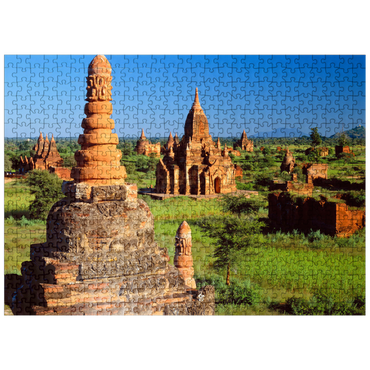 puzzleplate Pagodas in the southeast of the Bagan Plain, Mandalay, Myanmar (Burma) 500 Jigsaw Puzzle