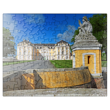 puzzleplate Augustusburg Castle in Brühl between Cologne and Bonn, Germany 100 Jigsaw Puzzle