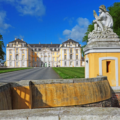 Augustusburg Castle in Brühl between Cologne and Bonn, Germany 100 Jigsaw Puzzle 3D Modell