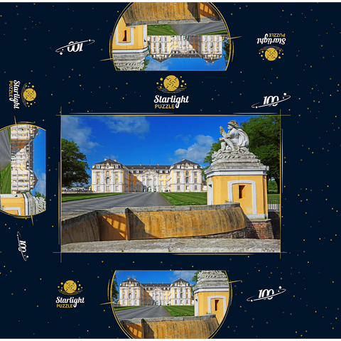 Augustusburg Castle in Brühl between Cologne and Bonn, Germany 100 Jigsaw Puzzle box 3D Modell