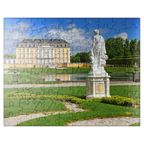 puzzleplate Augustusburg Castle Garden in Brühl between Cologne and Bonn, Germany 100 Jigsaw Puzzle