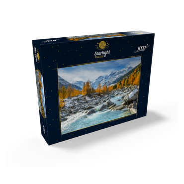 River Ova in Val Mortertsch with the Bernina Group 1000 Jigsaw Puzzle box view1