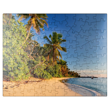puzzleplate Beach Anse Forbans, East Coast, Mahe Island, Seychelles 100 Jigsaw Puzzle