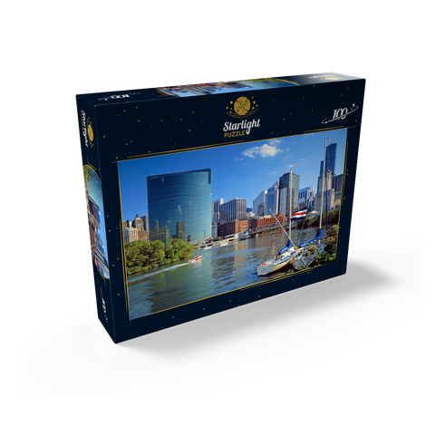 Chicago skyline, Illinois, USA 100 Jigsaw Puzzle box view1