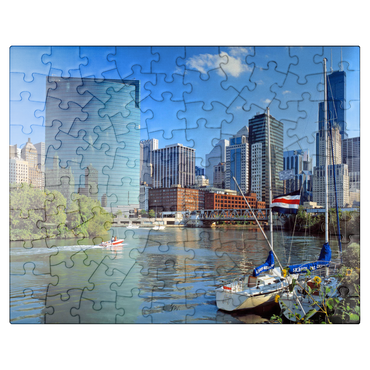 puzzleplate Chicago skyline, Illinois, USA 100 Jigsaw Puzzle