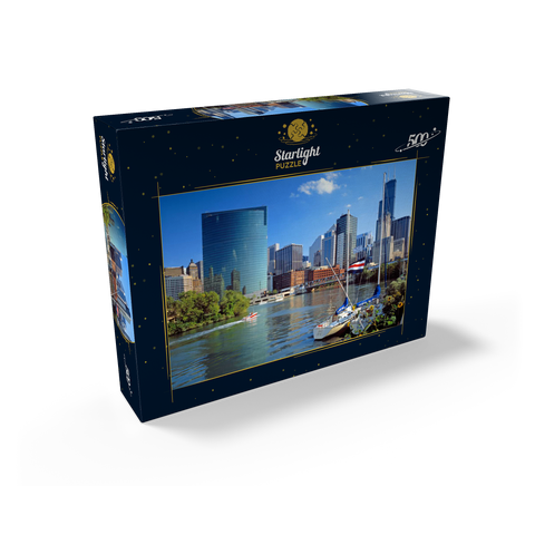 Chicago skyline, Illinois, USA 500 Jigsaw Puzzle box view1