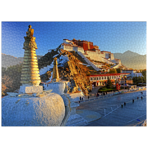 puzzleplate Potala Palace, winter residence of the Dalai Lama, Lhasa, Tibet, China 1000 Jigsaw Puzzle