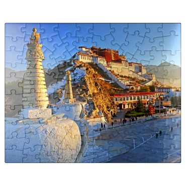 puzzleplate Potala Palace, winter residence of the Dalai Lama, Lhasa, Tibet, China 100 Jigsaw Puzzle