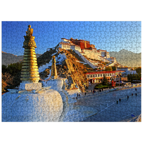 puzzleplate Potala Palace, winter residence of the Dalai Lama, Lhasa, Tibet, China 500 Jigsaw Puzzle