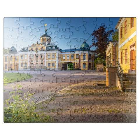 puzzleplate Belvedere Palace with the palace park 100 Jigsaw Puzzle