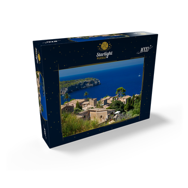 View over Lluc Alcari into Cala de Deia, Mallorca, Balearic Islands, Spain 1000 Jigsaw Puzzle box view1