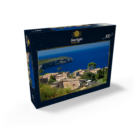 View over Lluc Alcari into Cala de Deia, Mallorca, Balearic Islands, Spain 100 Jigsaw Puzzle box view1