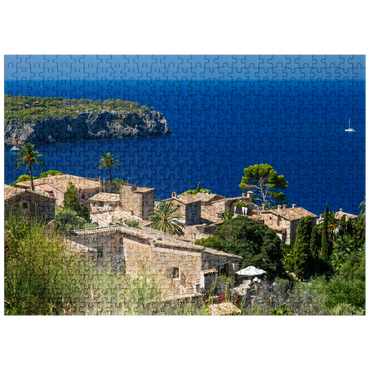puzzleplate View over Lluc Alcari into Cala de Deia, Mallorca, Balearic Islands, Spain 500 Jigsaw Puzzle
