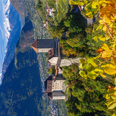 Castle Tyrol against Stelvio National Park, Dorf Tirol near Merano, Province of Bolzano, Trentino-Alto Adige 1000 Jigsaw Puzzle 3D Modell