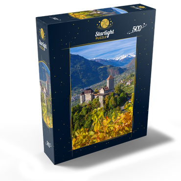 Castle Tyrol against Stelvio National Park, Dorf Tirol near Merano, Province of Bolzano, Trentino-Alto Adige 500 Jigsaw Puzzle box view1