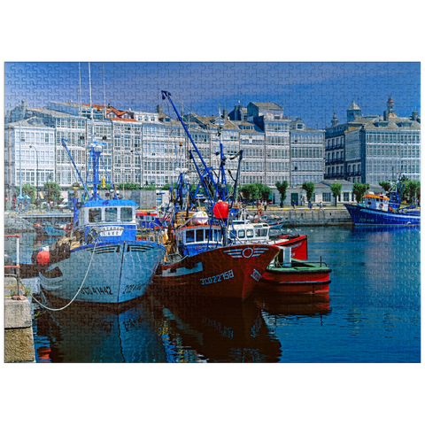 puzzleplate Gallery houses at the harbor 1000 Jigsaw Puzzle