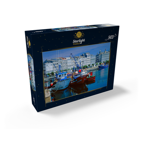 Gallery houses at the harbor 500 Jigsaw Puzzle box view1