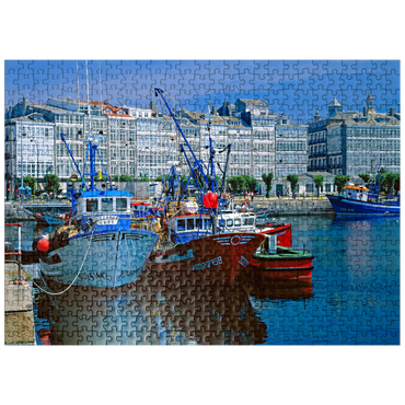 puzzleplate Gallery houses at the harbor 500 Jigsaw Puzzle