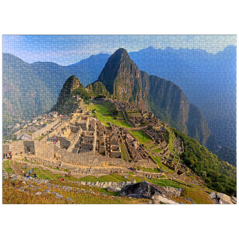 puzzleplate Inca Fortress Machu Picchu over Urubamba Valley, Cusco, Urubamba Province, Peru 1000 Jigsaw Puzzle