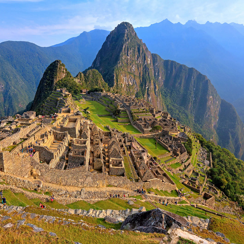Inca Fortress Machu Picchu over Urubamba Valley, Cusco, Urubamba Province, Peru 1000 Jigsaw Puzzle 3D Modell