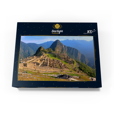 Inca Fortress Machu Picchu over Urubamba Valley, Cusco, Urubamba Province, Peru 100 Jigsaw Puzzle box view1