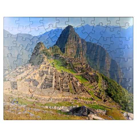 puzzleplate Inca Fortress Machu Picchu over Urubamba Valley, Cusco, Urubamba Province, Peru 100 Jigsaw Puzzle
