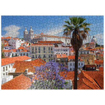puzzleplate Alfama district, Lisbon, Estremadura, Lisboa, Portugal 500 Jigsaw Puzzle