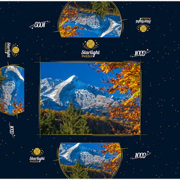 Alpspitze (2628m) in autumn, Garmisch-Partenkirchen 1000 Jigsaw Puzzle box 3D Modell