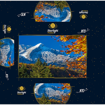 Alpspitze (2628m) in autumn, Garmisch-Partenkirchen 100 Jigsaw Puzzle box 3D Modell