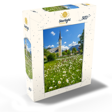 Flower meadow in front of the church St. Sixtus 500 Jigsaw Puzzle box view1