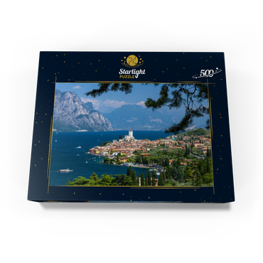 View to Malcesine at Lake Garda with the Scaligerburg (14/15 c.), province Verona, Veneto, Italy 500 Jigsaw Puzzle box view1