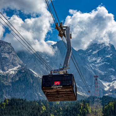 Cable car to the Zugspitze (2962m), Garmisch-Partenkirchen 1000 Jigsaw Puzzle 3D Modell