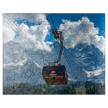 puzzleplate Cable car to the Zugspitze (2962m), Garmisch-Partenkirchen 100 Jigsaw Puzzle