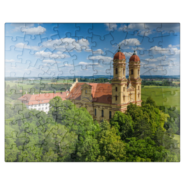 puzzleplate Pilgrimage church Schönenberg near Ellwangen 100 Jigsaw Puzzle