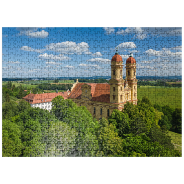 puzzleplate Pilgrimage church Schönenberg near Ellwangen 500 Jigsaw Puzzle
